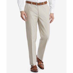 Tommy Hilfiger Men's Modern-Fit TH Flex Stretch Chambray Pant Tan B4HP $135